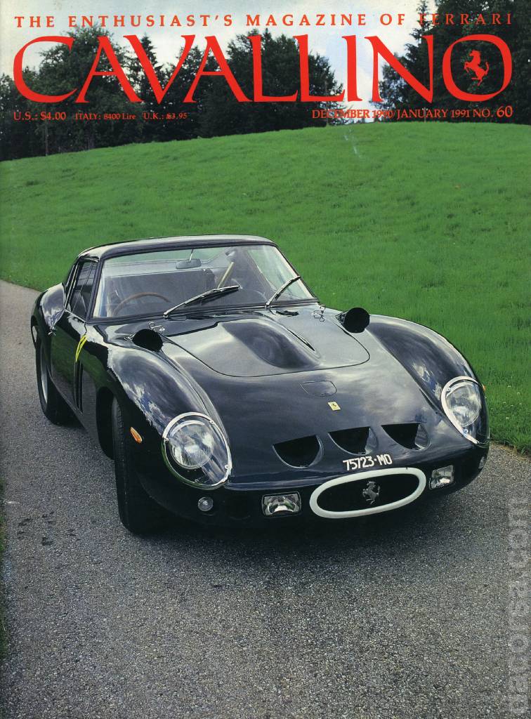 Cover of Cavallino Magazine issue 60, December 1990 / January 1991