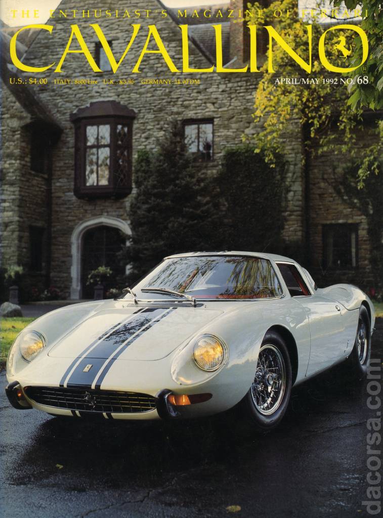 Cover of Cavallino Magazine issue 68, April / May 1992