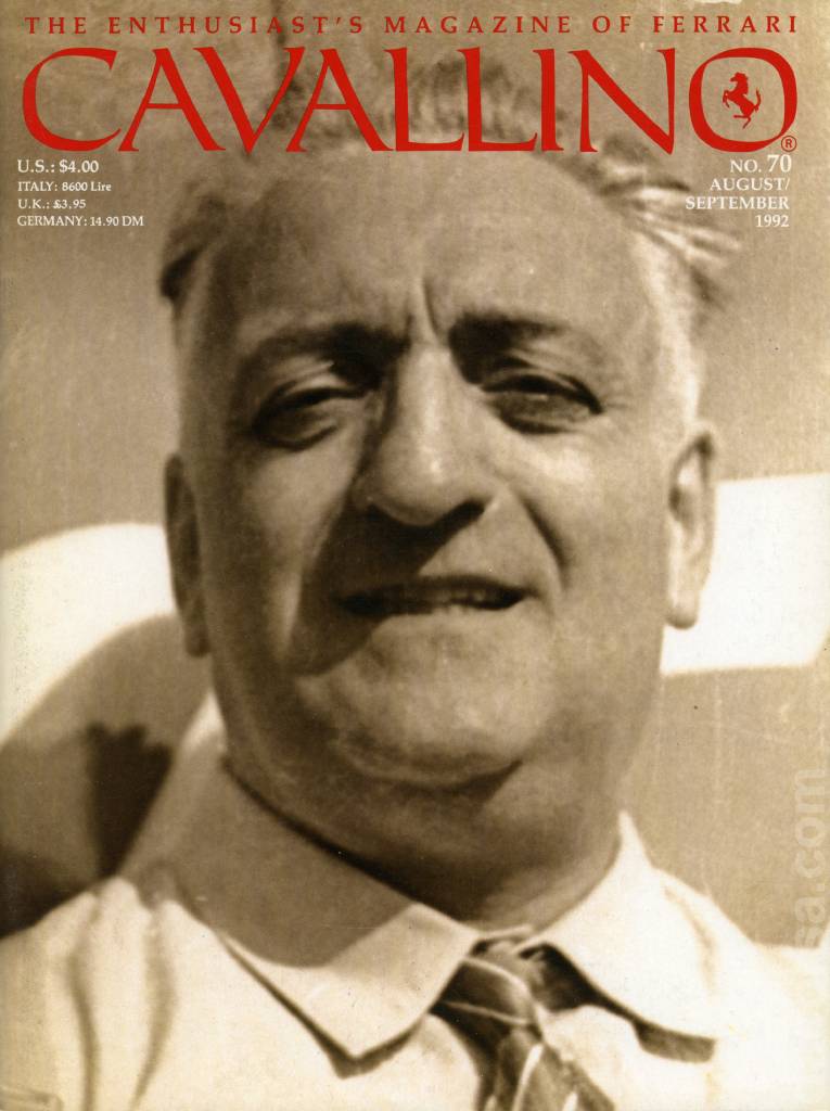 Cover of Cavallino Magazine issue 70, August / September 1992