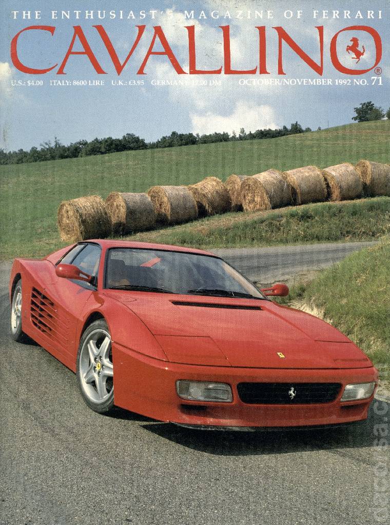 Cover of Cavallino Magazine issue 71, October / November 1992