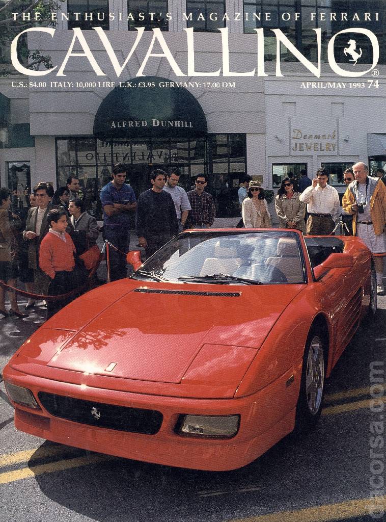 Cover of Cavallino Magazine issue 74, April / May 1993