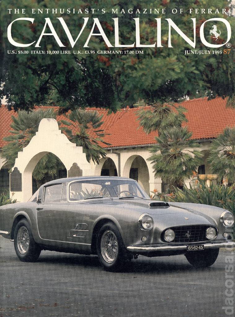 Cover of Cavallino Magazine issue 87, June / July 1995