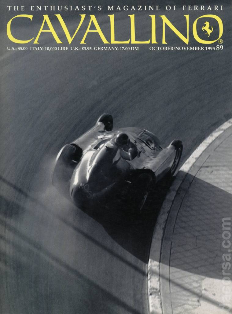 Cover of Cavallino Magazine issue 89, October / November 1995
