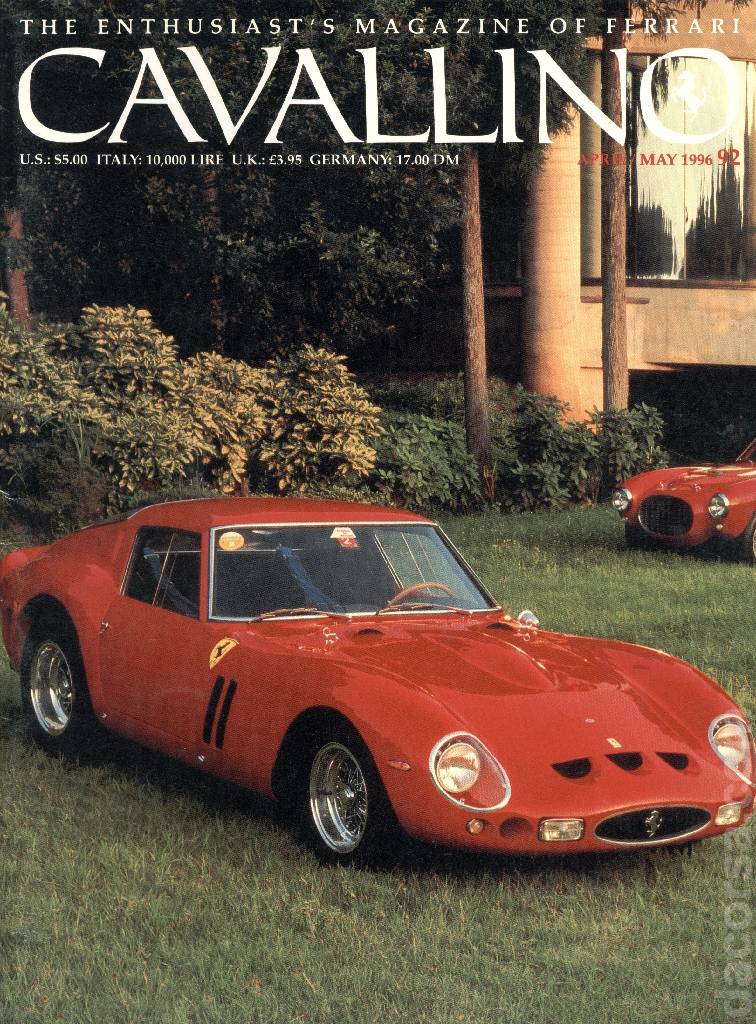 Cover of Cavallino Magazine issue 92, April / May 1996