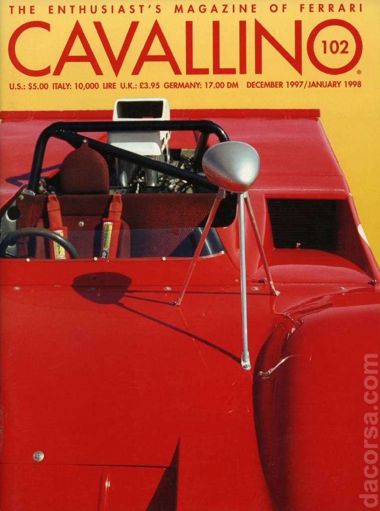 Cover of Cavallino Magazine issue 102, December 1997 / January 1998
