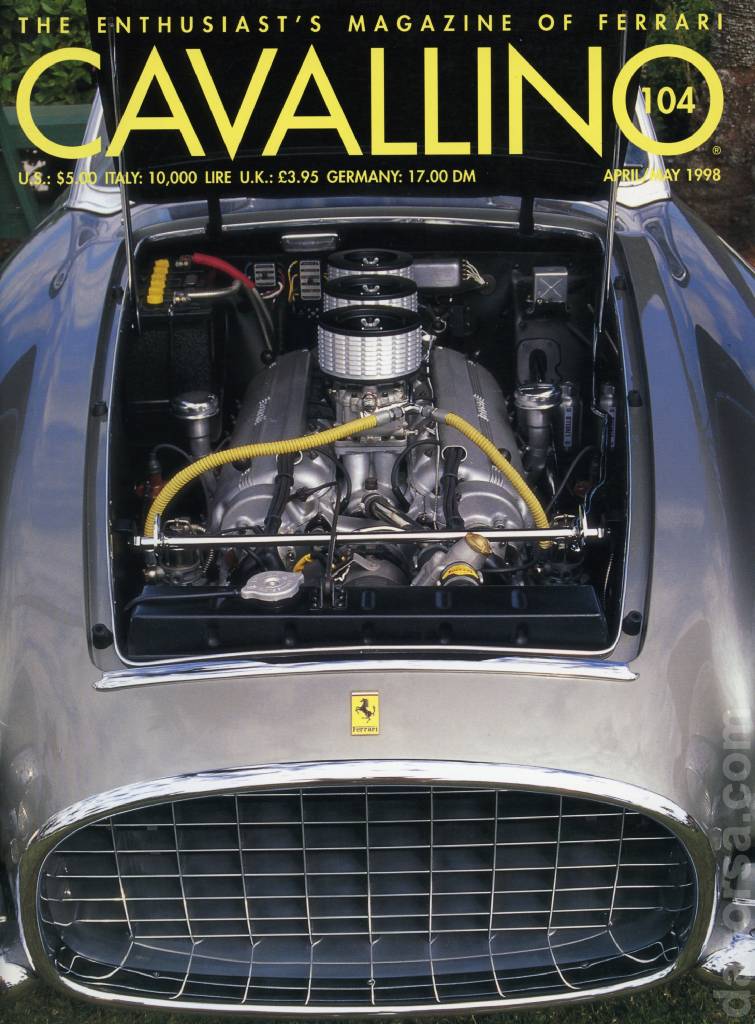 Cover of Cavallino Magazine issue 104, April / May 1998