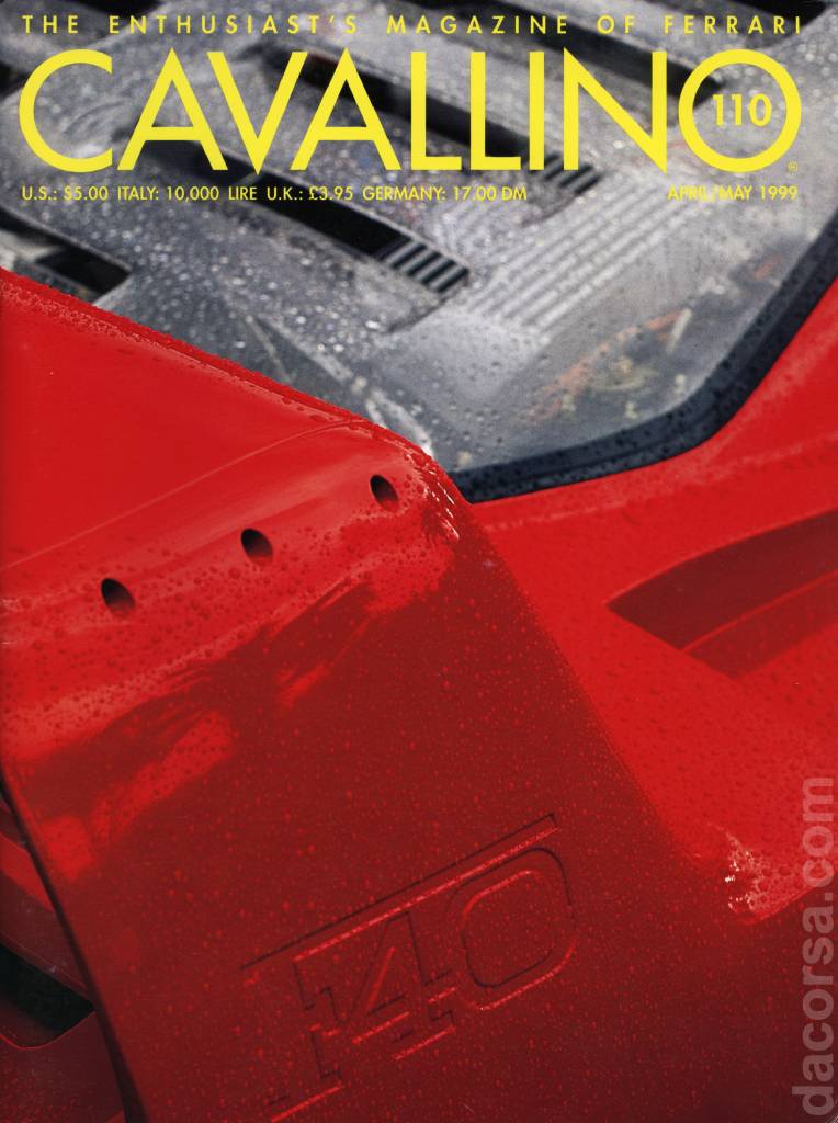 Cover of Cavallino Magazine issue 110, April / May 1999