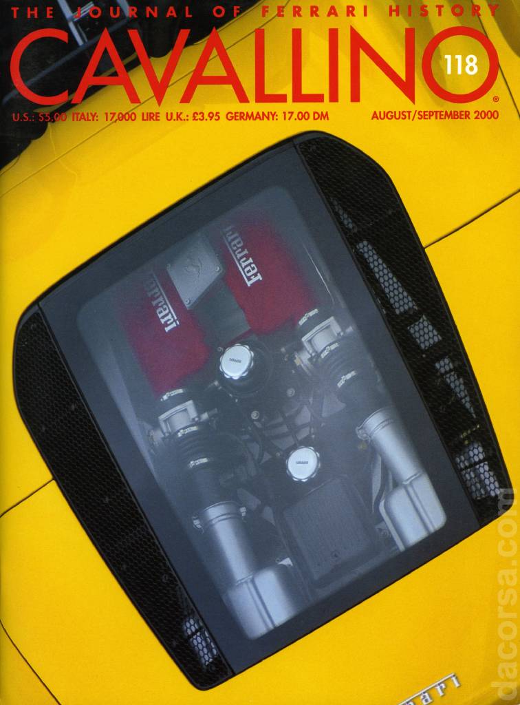 Cover of Cavallino Magazine issue 118, August / September 2000