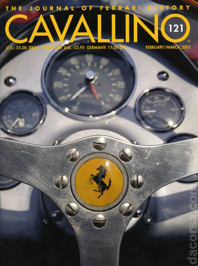 Cover of Cavallino Magazine issue 121, February / March 2001