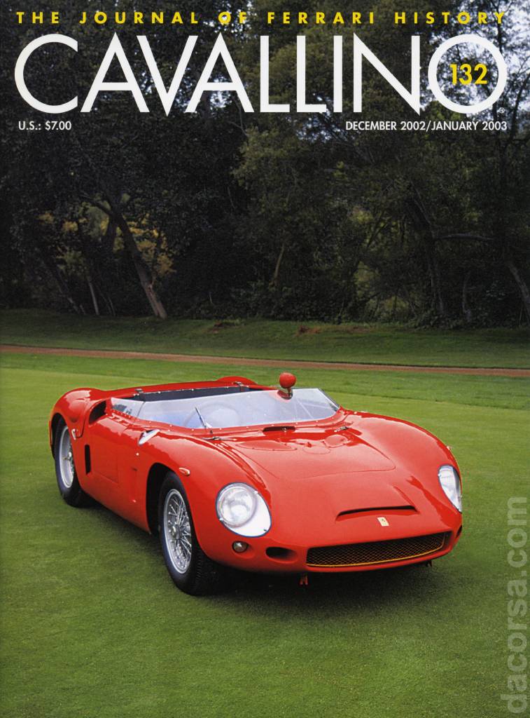 Cover of Cavallino Magazine issue 132, December 2002 / January 2003