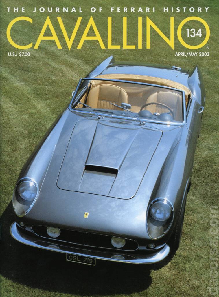 Cover of Cavallino Magazine issue 134, April / May 2003