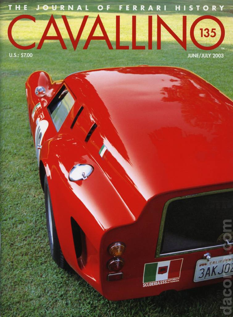 Cover of Cavallino Magazine issue 135, June / July 2003