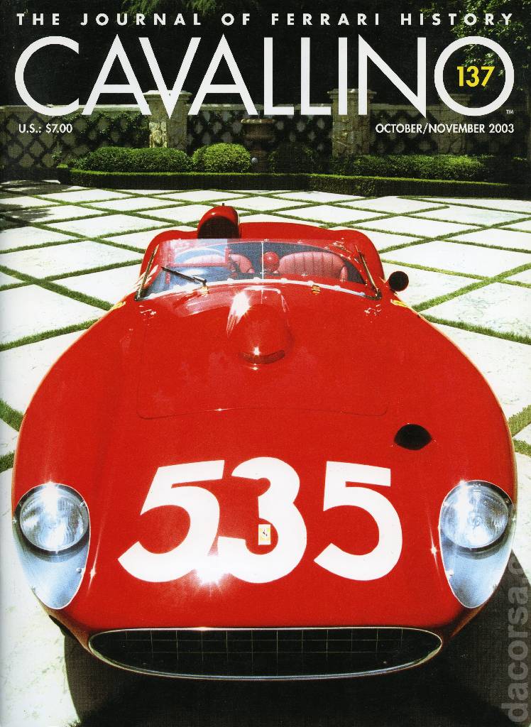 Cover of Cavallino Magazine issue 137, October / November 2003