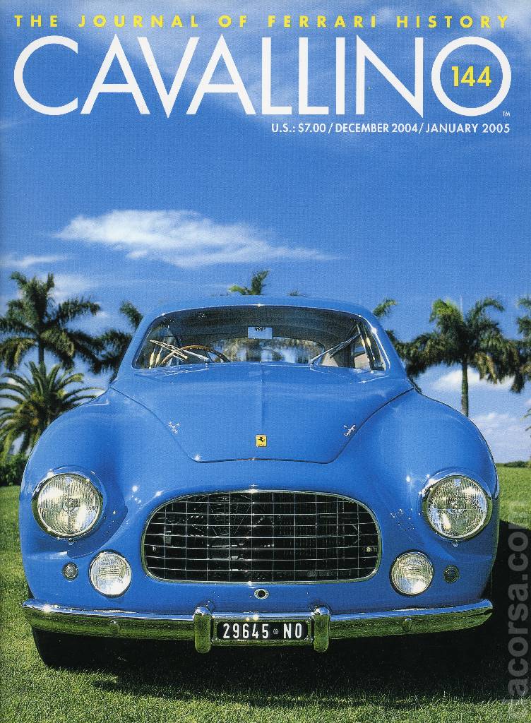 Cover of Cavallino Magazine issue 144, December 2004 / January 2005