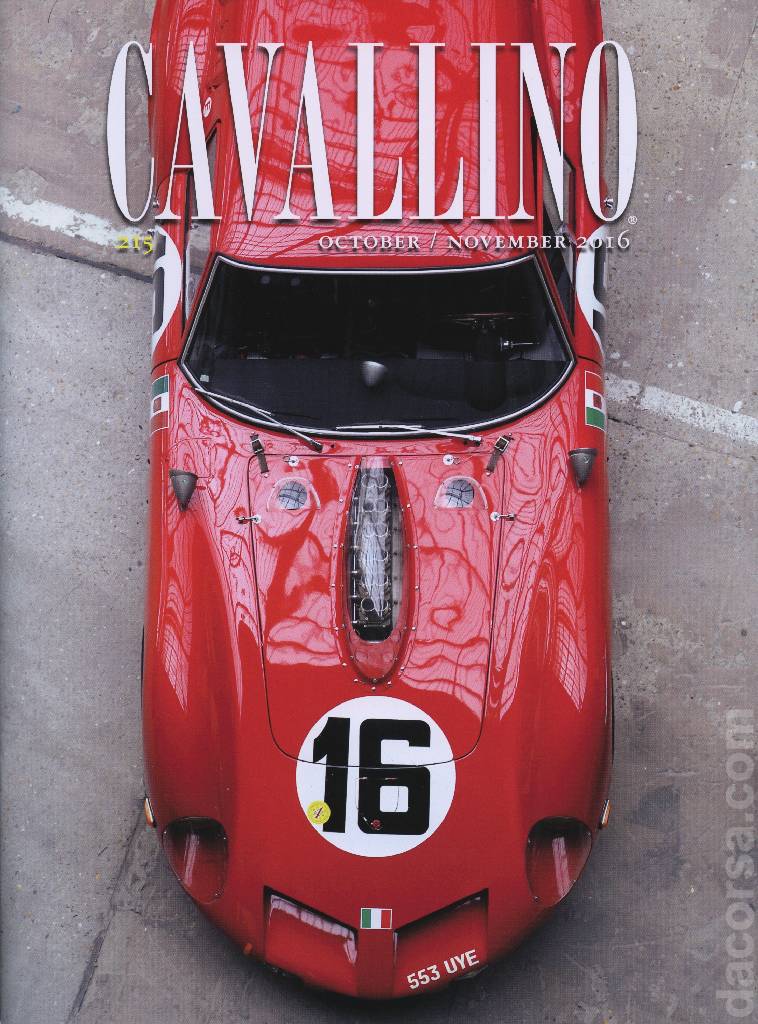 Cover of Cavallino Magazine issue 215, October / November 2016