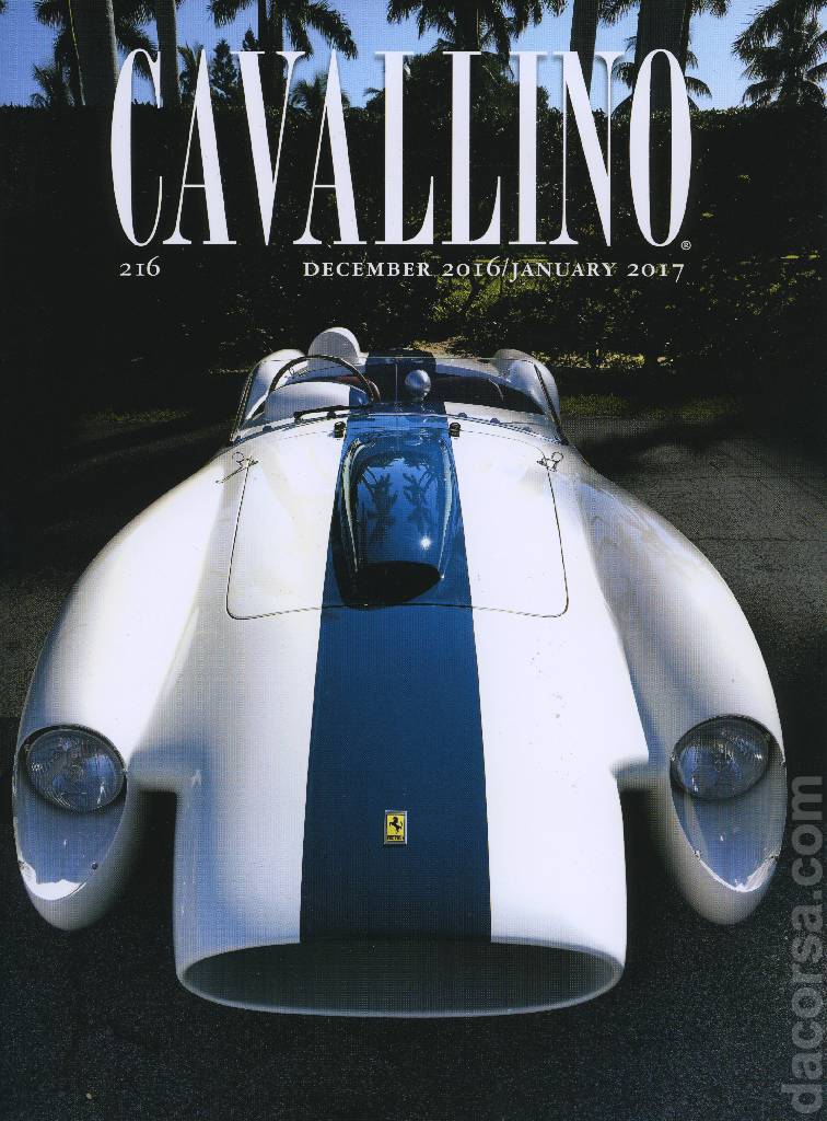 Cover of Cavallino Magazine issue 216, December 2016 / January 2017