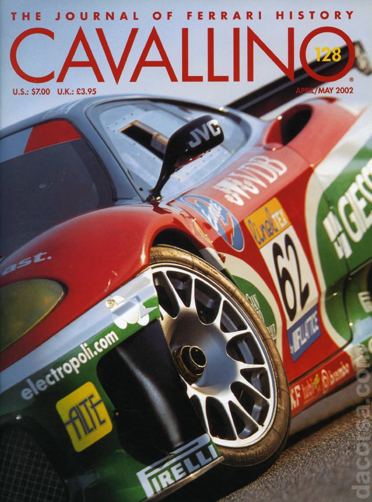 Cover of Cavallino Magazine issue 128, April / May 2002