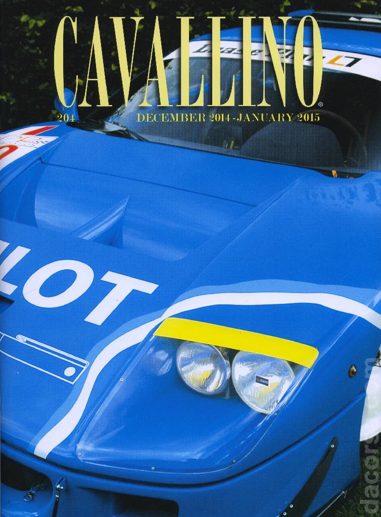 Cover of Cavallino Magazine issue 204, December 2014 / January 2015