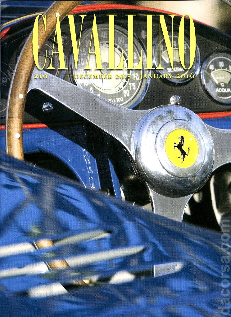 Cover of Cavallino Magazine issue 210, December 2015 / Januari 2016