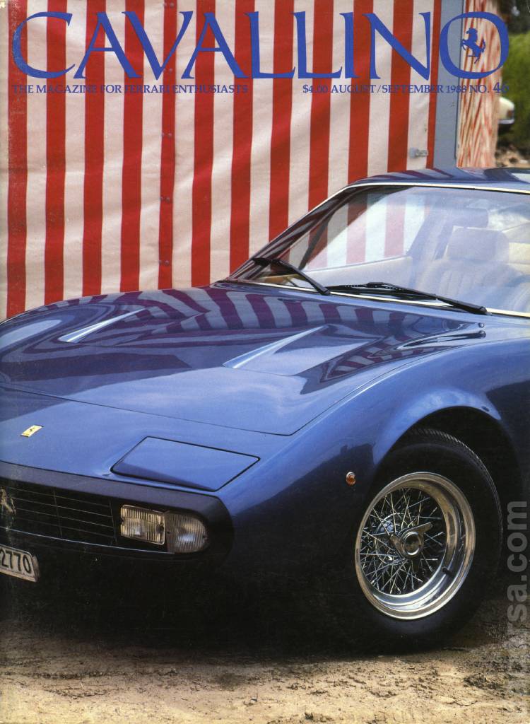 Cover of Cavallino Magazine issue 46, August / September 1988