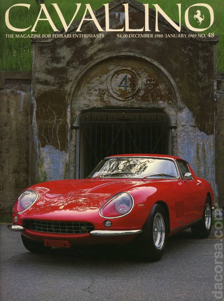 Cover of Cavallino Magazine issue 48, December 1988 / January 1989