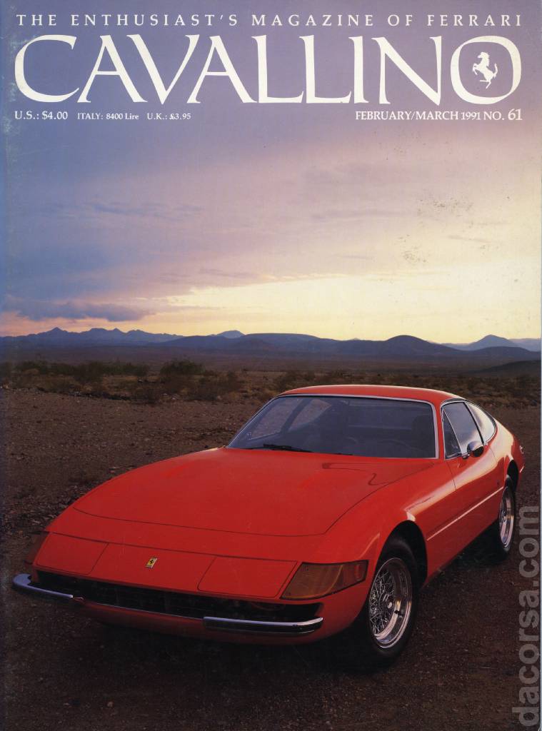 Cover of Cavallino Magazine issue 61, February / March 1991