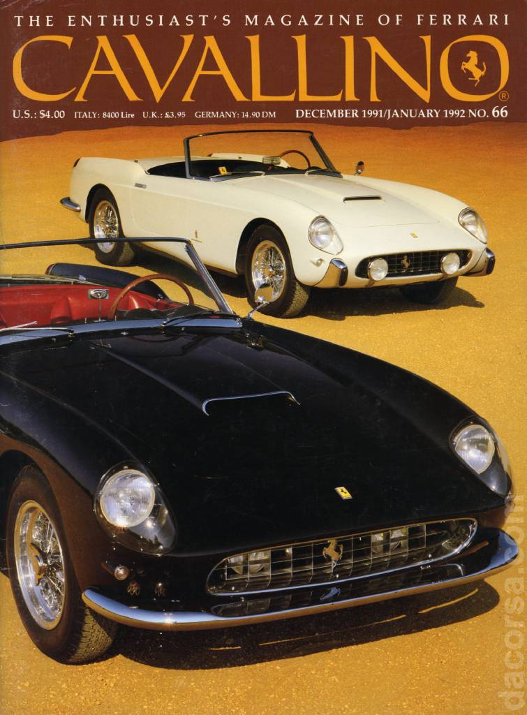 Cover of Cavallino Magazine issue 66, December 1991 / January 1992