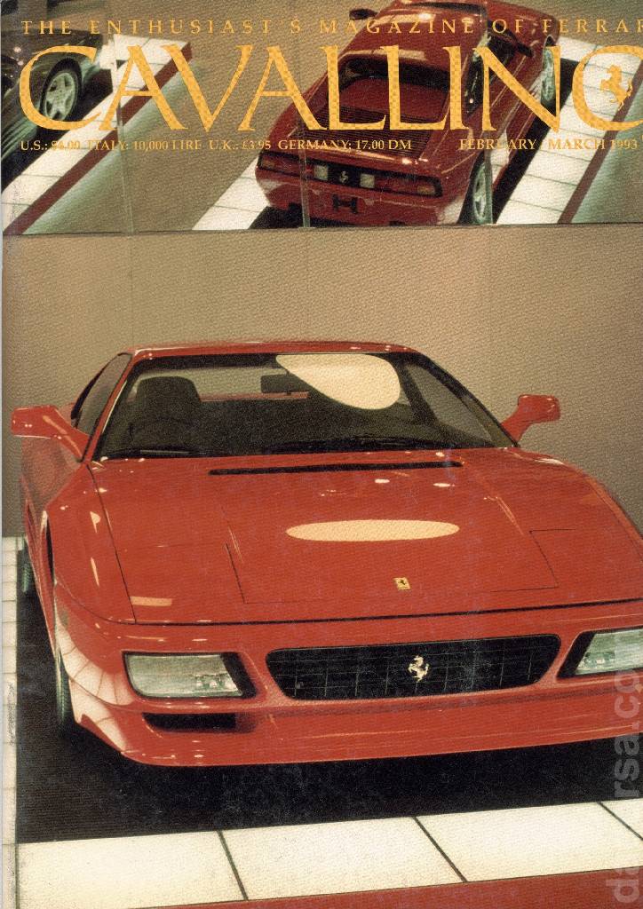 Cover of Cavallino Magazine issue 73, February / March 1993