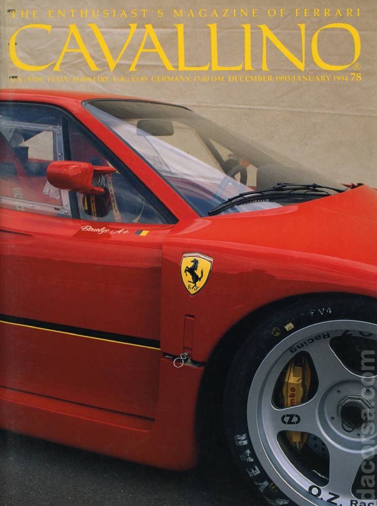 Cover of Cavallino Magazine issue 78, December 1993 / January 1994