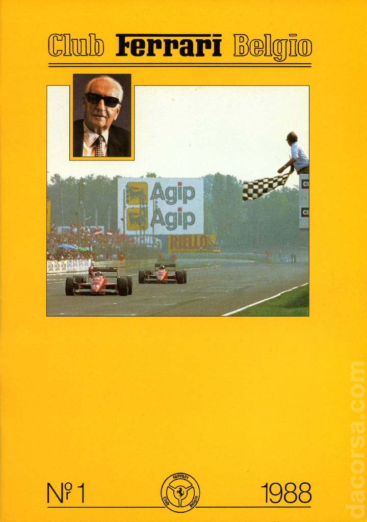Cover of Club Ferrari Belgio issue 1, Club Ferrari Belgio (1988)