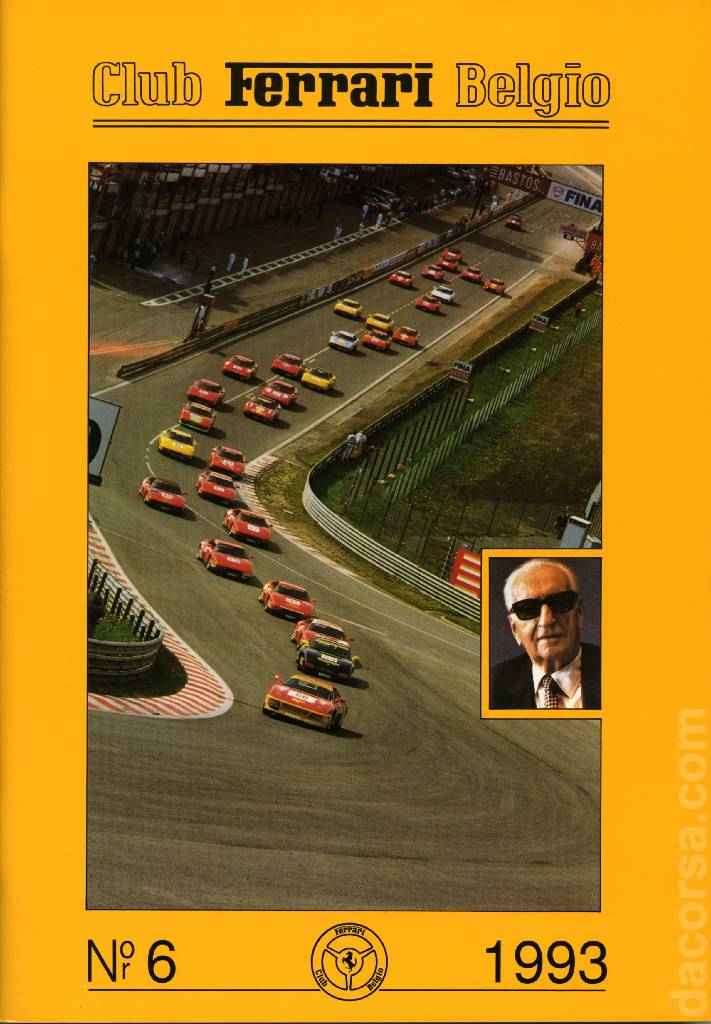 Cover of Club Ferrari Belgio issue 6, Club Ferrari Belgio (1993)