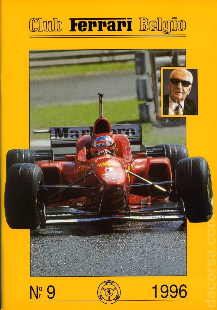 Cover of Club Ferrari Belgio issue 9, Club Ferrari Belgio (1996)