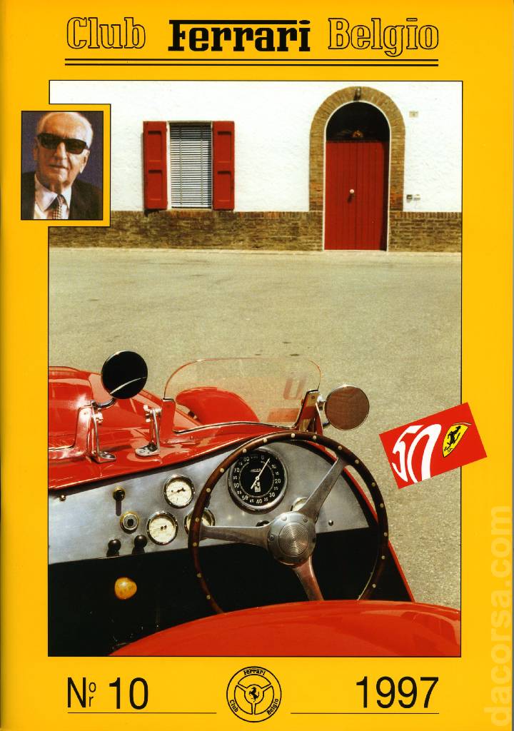 Cover of Club Ferrari Belgio issue 10, Club Ferrari Belgio (1997)