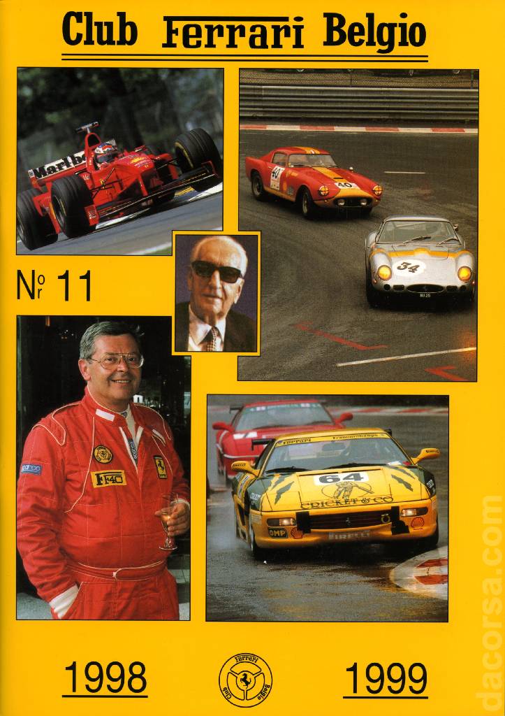 Cover of Club Ferrari Belgio issue 11, Club Ferrari Belgio (1998-1999)
