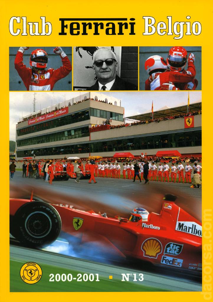 Cover of Club Ferrari Belgio issue 13, Club Ferrari Belgio (2000-2001)