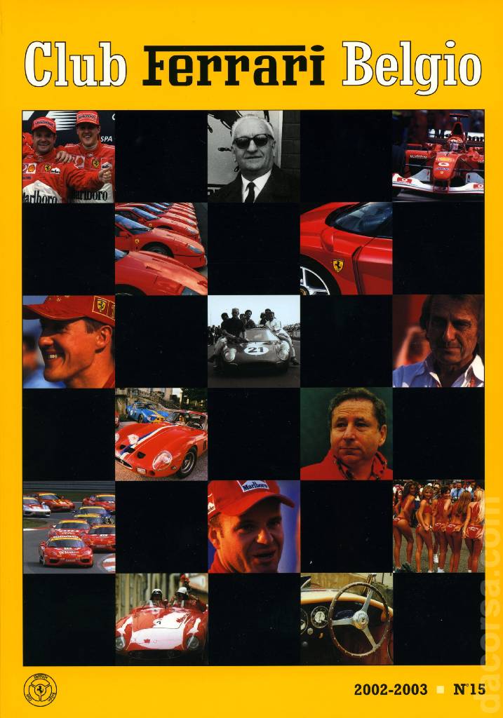 Cover of Club Ferrari Belgio issue 15, Club Ferrari Belgio (2002-2003)