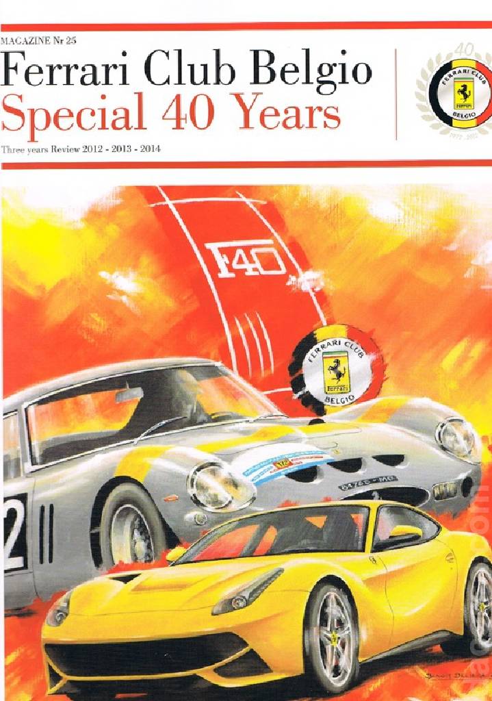 Cover of Club Ferrari Belgio issue 25, Special 40 Years (2012-2014)