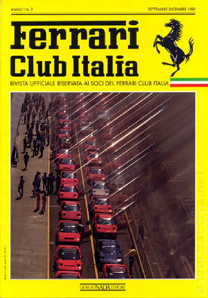Cover of Ferrari Club Italia issue anno I-2, anno I Quadrimestrale Settembre-Dicembre (1989)