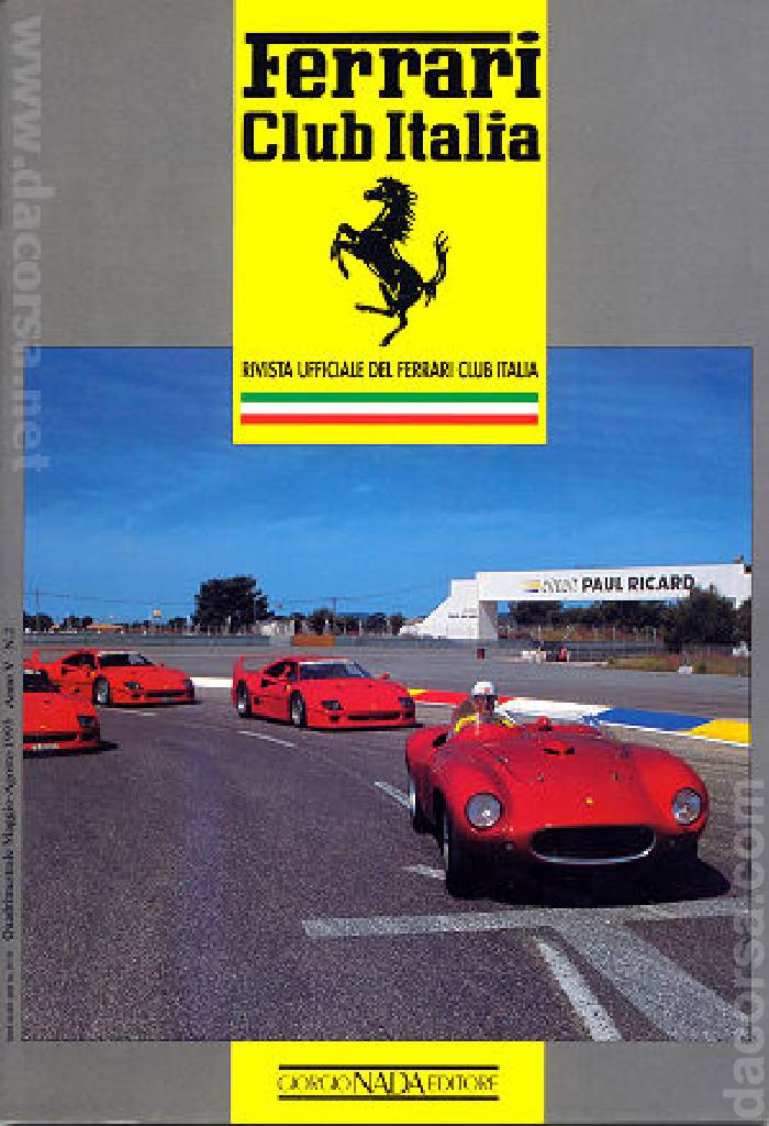 Cover of Ferrari Club Italia issue anno V-2, anno V Quadrimestrale Maggio-Agosto (1993)