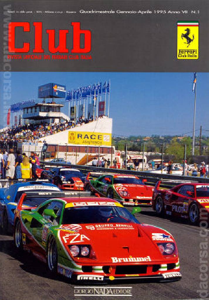 Cover of Ferrari Club Italia issue anno VII-1, anno VII Quadrimestrale Gennaio-Aprile (1995)