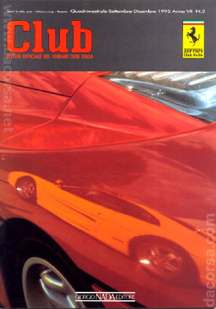 Cover of Ferrari Club Italia issue anno VII-3, anno VII Quadrimestrale Settembre-Dicembre (1995)