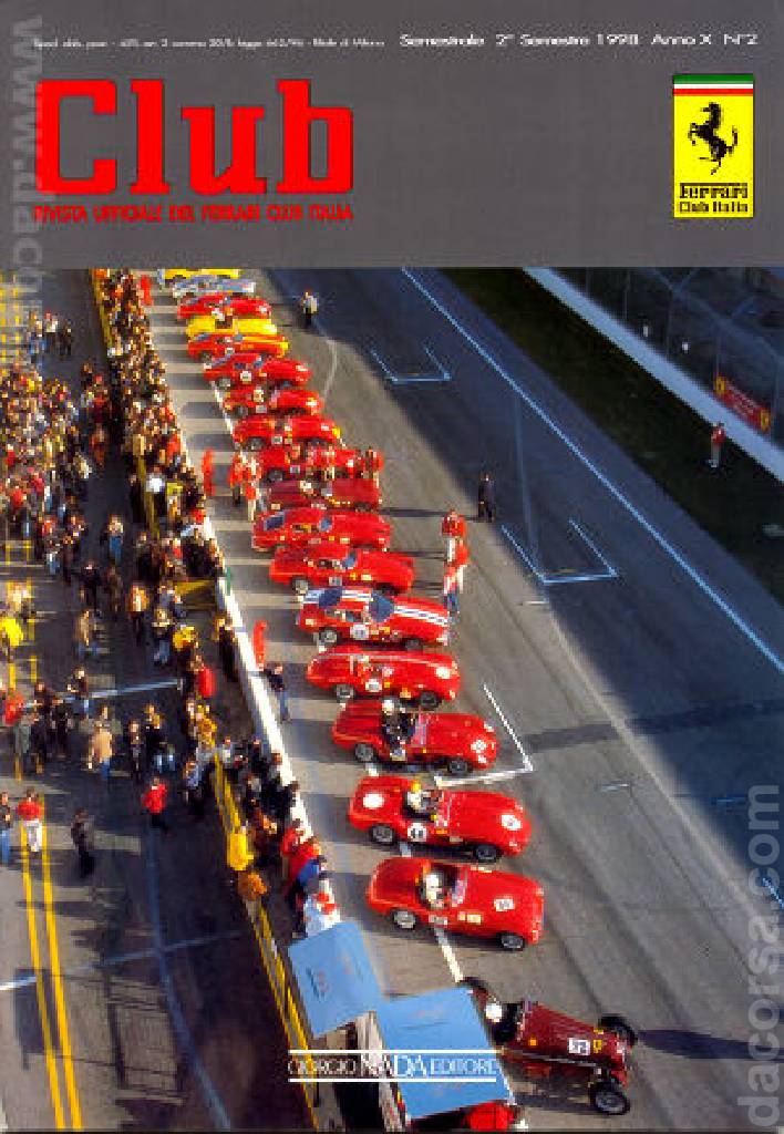 Cover of Ferrari Club Italia issue anno X-2, anno X (1998)