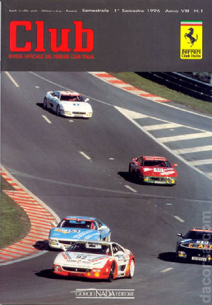 Cover of Ferrari Club Italia issue anno VIII-1, anno VIII (1996)