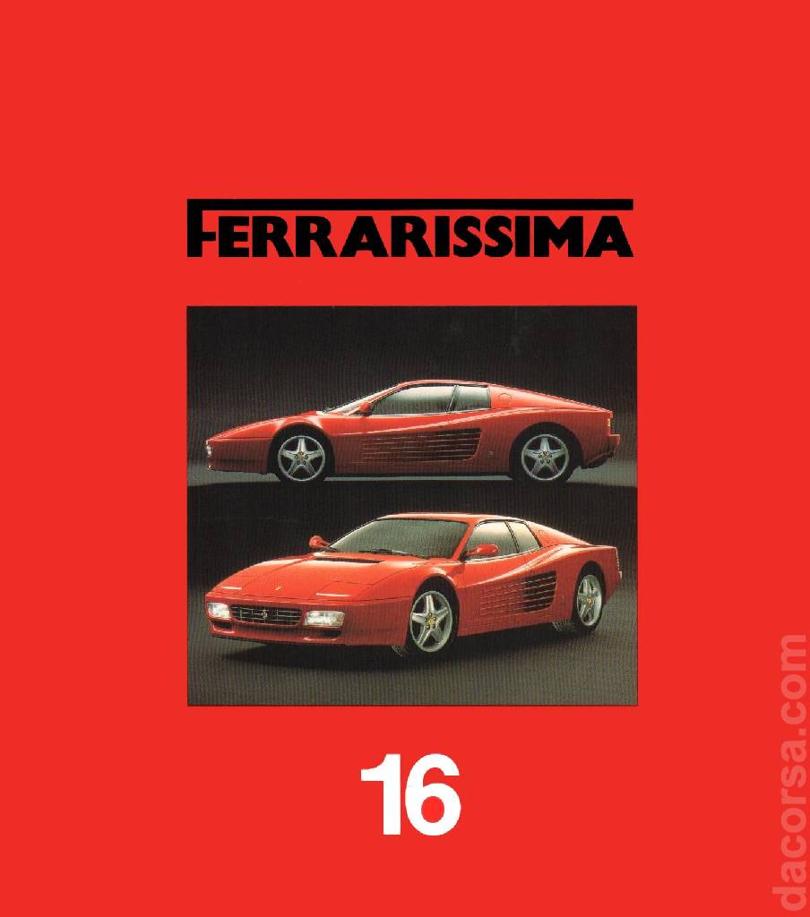 Cover of Ferrarissima issue 16, %!s(<nil>)