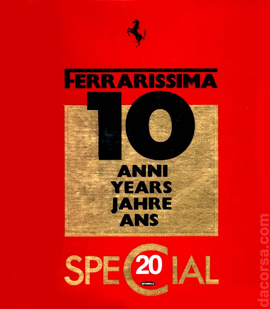 Cover of Ferrarissima issue 20, %!s(<nil>)