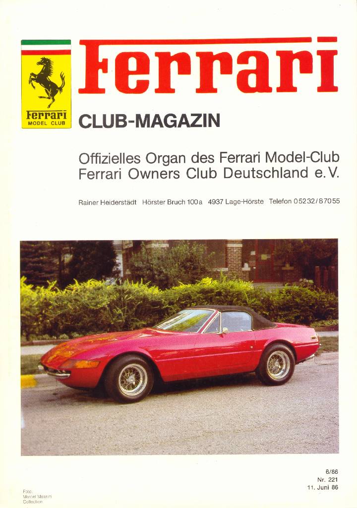 Image for Ferrari Model Club issue 221