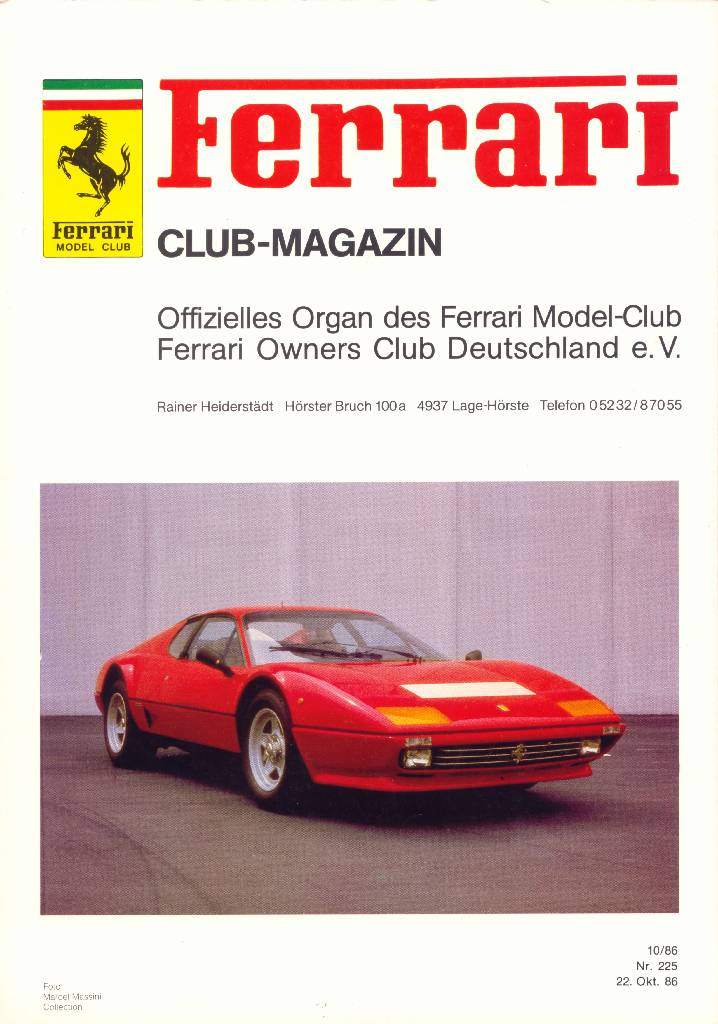 Image for Ferrari Model Club issue 225