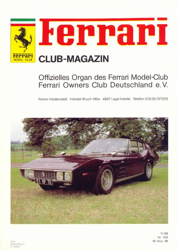 Image for Ferrari Model Club issue 226