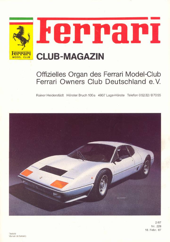 Image for Ferrari Model Club issue 229