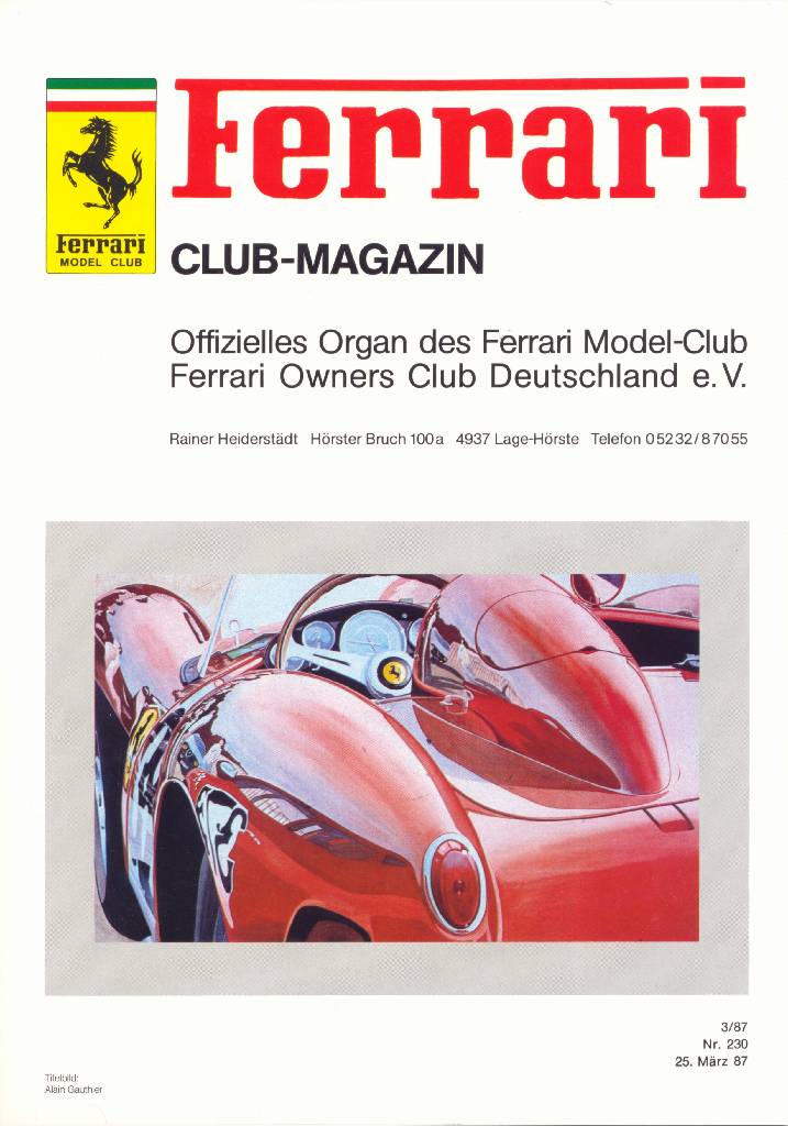 Image for Ferrari Model Club issue 230